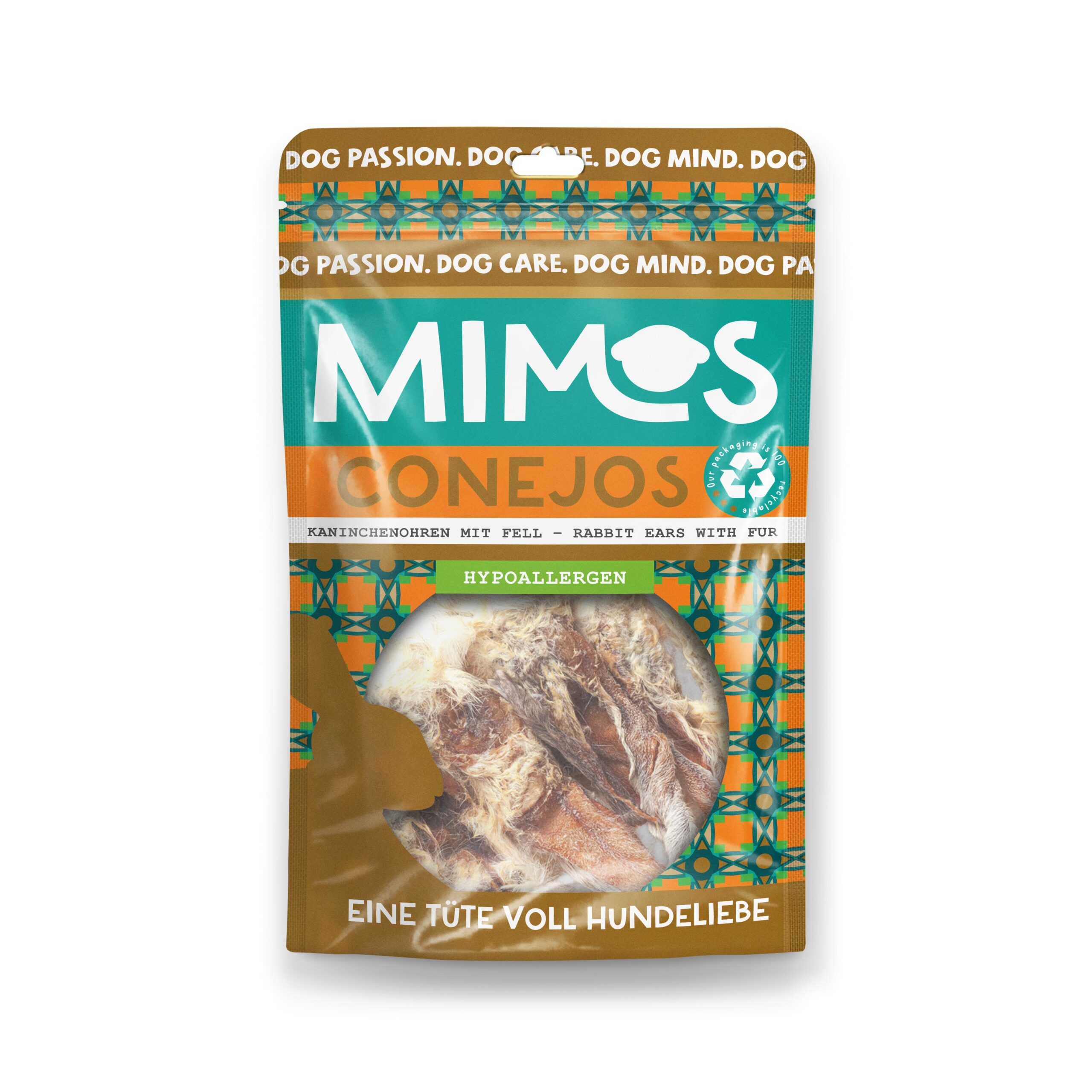 Waar vind ik mijn vertrouwde product? 176 Konijnenoren met vacht 100 g MIMOS